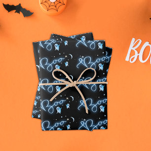 Feuille De Papier Cadeau Soirée d'Halloween Mansion fête