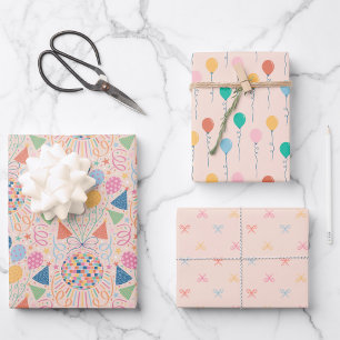 Feuille De Papier Cadeau Soirée disco