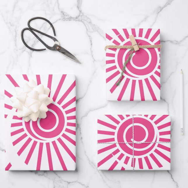 Feuille De Papier Cadeau Soleil 15 (Recto)