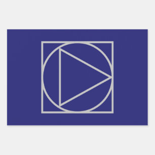 Feuille De Papier Cadeau Solide Bleu de minuit Élégant minimaliste moderne