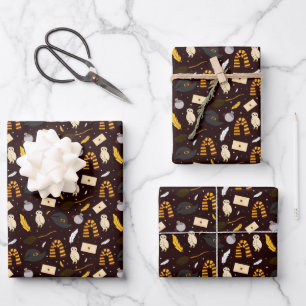 Feuille De Papier Cadeau Sorcières, sorciers et Motif magique