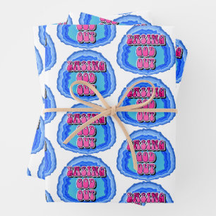 Feuille De Papier Cadeau Soulager Dieu Geode 12 Étapes de Récupération AA S
