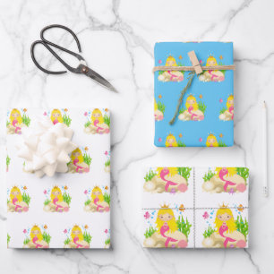 Feuille De Papier Cadeau Sous le nom de la femme de ménage de mer