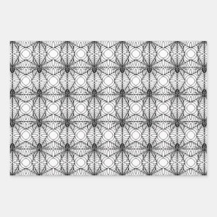 Feuille De Papier Cadeau Spider et Web