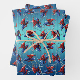 Feuille De Papier Cadeau Spider-Man   Leap de tir sur le Web