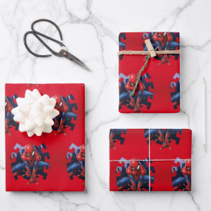 Feuille De Papier Cadeau Spider-Man Sortant De Spider Graphic