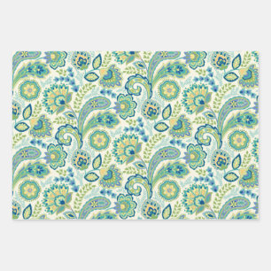 Feuille De Papier Cadeau Spring Garden Paisley