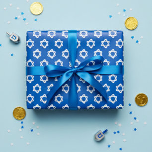 Feuille De Papier Cadeau Star of David Jewish Bar Mitzvah Hanoukka Simple