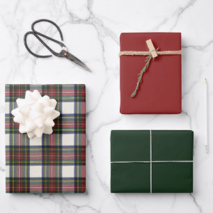 Feuille De Papier Cadeau Stewart Dress Tartan écossais moderne