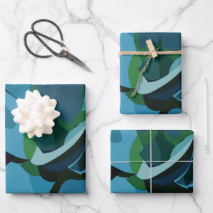 Feuille De Papier Cadeau Succulents Blue Agave Cactus Succulents