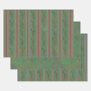 Feuille De Papier Cadeau Sud-ouest Roadrunner Sagebrush Green