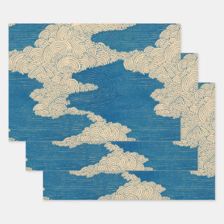 Feuille De Papier Cadeau Summer, Clouds and Ripples