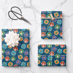 Feuille De Papier Cadeau Sweat de Noël moche Chiens Père Noël Dogs Drôle Dr