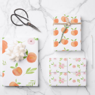 Feuille De Papier Cadeau Sweet As A Peach Anniversaire