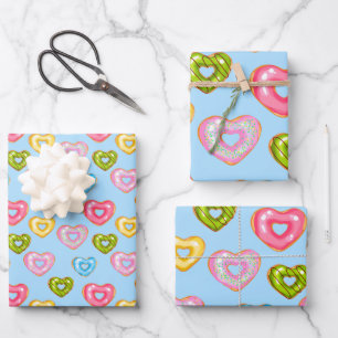 Feuille De Papier Cadeau Sweet & Bright Donuts Series Design 3