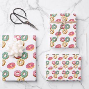 Feuille De Papier Cadeau Sweet Donuts Series Design 3