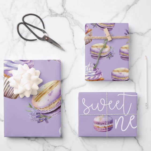 Feuille De Papier Cadeau Sweet One Beautiful Purple Sweets (Recto)