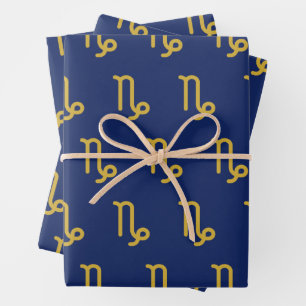 Feuille De Papier Cadeau SYMBOLE Zodiaque Capricorne Astrologique