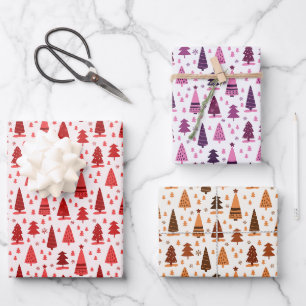Feuille De Papier Cadeau Symte minimaliste moderne Arbre de Noël