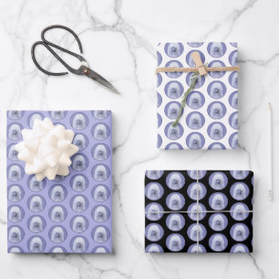 Feuille De Papier Cadeau Tableau blanc standard de caniche - Art original d