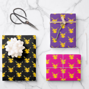 Feuille De Papier Cadeau Tambours principaux
