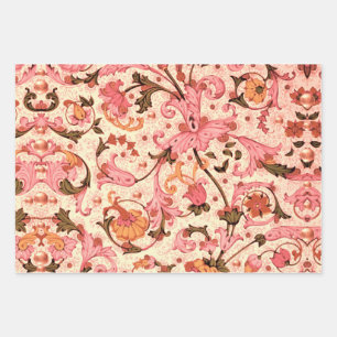 Feuille De Papier Cadeau TAPISserie RENAISSANCE FLORENTINE TOURBILLONS FLOR