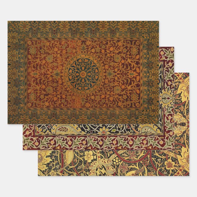 Feuille De Papier Cadeau Tapisserie William Morris Tapisserie tapis (Lot)