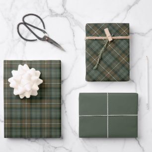 Feuille De Papier Cadeau Tartan écossais Patiné Forbes