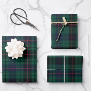 Feuille De Papier Cadeau Tartan écossais traditionnel du Clan Davidson