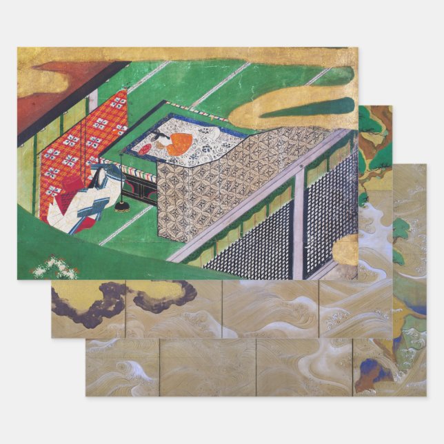 Feuille De Papier Cadeau Tawaraya Sotatsu (Lot)