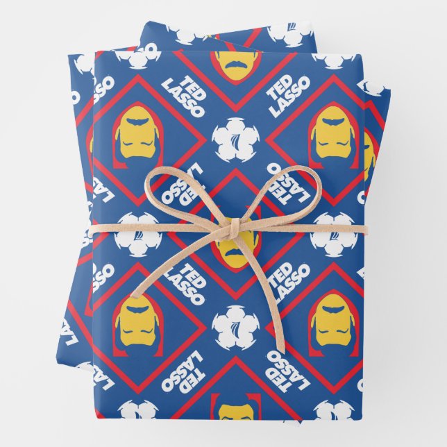 Feuille De Papier Cadeau Ted Lasso Motif (En situation)