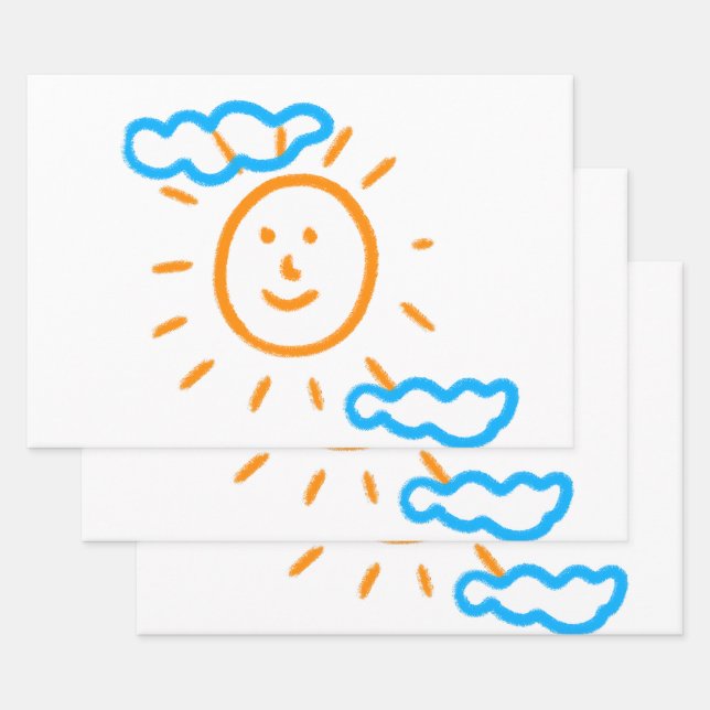 Feuille De Papier Cadeau Télécharger des enfants Dessiner Transformer des e (Lot)