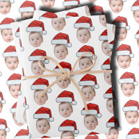 Tête de visage personnalisée Photo Père Noël Chape