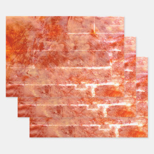 Feuille De Papier Cadeau Texture Burnt Orange Beige Vintage Découpage