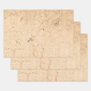 Feuille De Papier Cadeau Texture vintage Antique Beige Pays Rustique