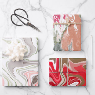 Feuille De Papier Cadeau Thème de Noël : Le mélange du bonheur