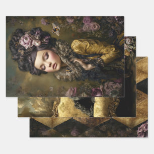 Feuille De Papier Cadeau Thèmes Rococo Buzz Bee Découpage poids lourd