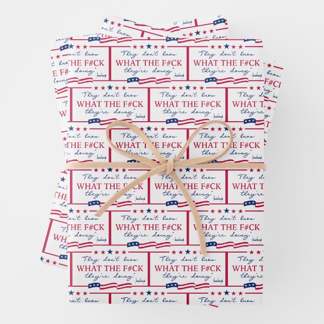 Feuille De Papier Cadeau They Don't Know What They're Doing Funny Quote (En situation)