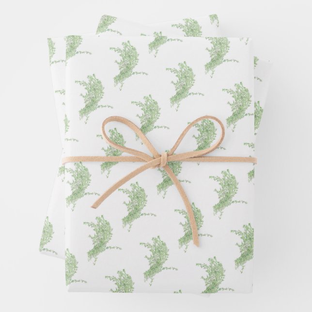 Feuille De Papier Cadeau Thyme Drawing (En situation)