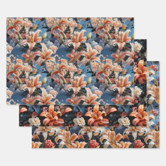 Feuille De Papier Cadeau Tiger Lilly Collection 3 x