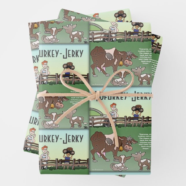 Feuille De Papier Cadeau Tofurkey (En situation)