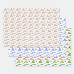 Feuille De Papier Cadeau Toile aux Dinosaures