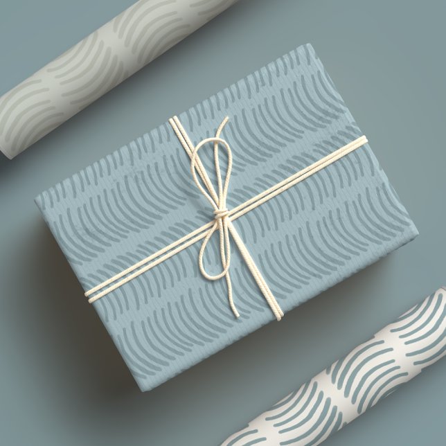 Feuille De Papier Cadeau Tonalité neutre Abstraite de Bohême moderne (Créateur téléchargé)