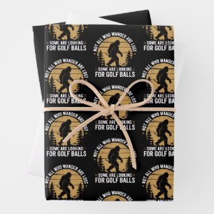 Feuille De Papier Cadeau Tous ceux qui errent ne sont pas perdus Drôle Bigf
