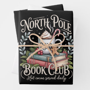 Feuille De Papier Cadeau Tous réservés pour le club de lecture de Noël Coqu
