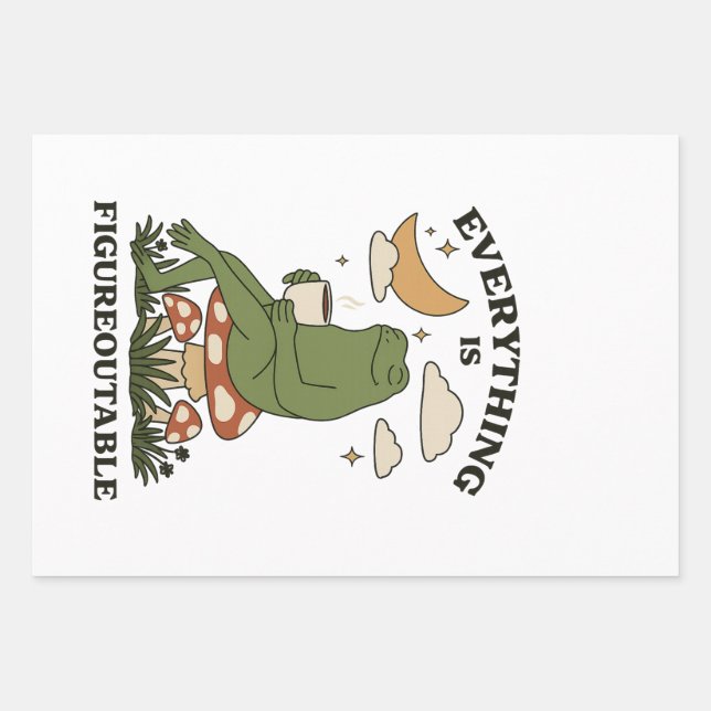 Feuille De Papier Cadeau Tout est Figurable (Devant)