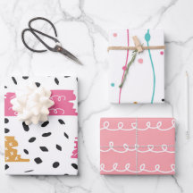 Traits de coups abstraits mignons