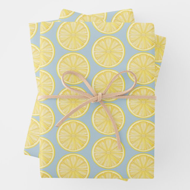 Feuille De Papier Cadeau Tranche de citron Amalfi Coast Party (En situation)