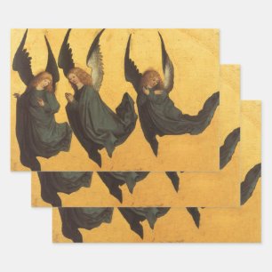 Feuille De Papier Cadeau Trio des anges de la Renaissance par Maître du Hou