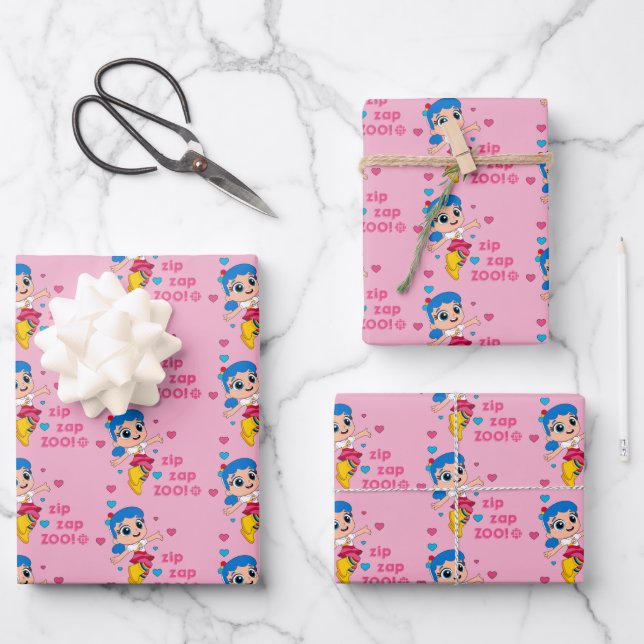 Feuille De Papier Cadeau True - Zip Zap Zoo (Recto)
